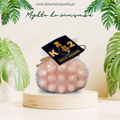 różowe mydło do masażu