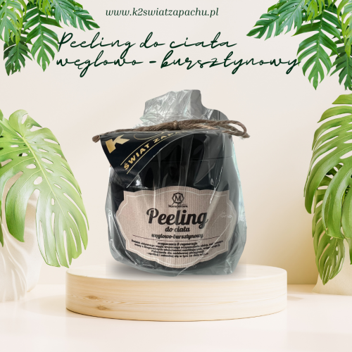 Peeling węglowo-bursztynowy